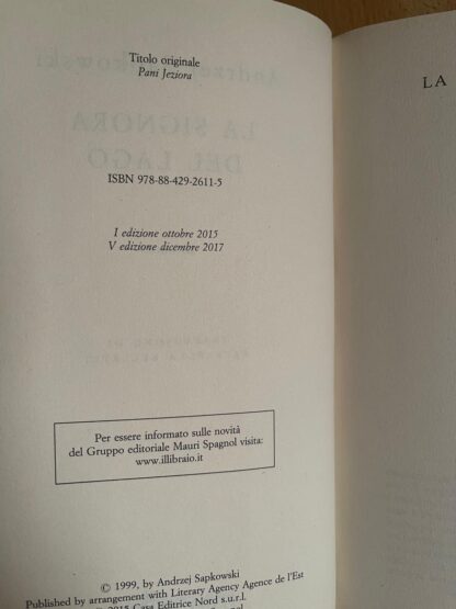 Andrzej Sapkowski The Witcher La Signora del Lago prima edizione - immagine 9