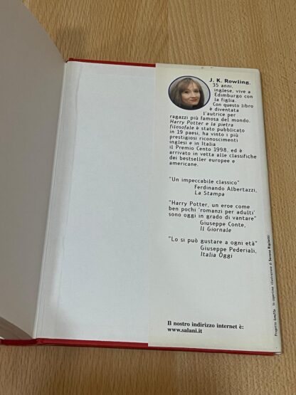 Harry Potter e la pietra filosofale prima edizione vecchio font tela rossa - immagine 15