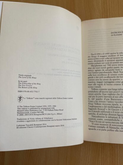 J.R.R. Tolkien Il Signore degli Anelli edizione speciale 60esimo anniversario traduzione Alliata - immagine 8