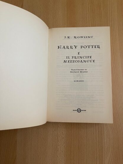 Harry Potter e il principe mezzosangue prima edizione vecchia traduzione - immagine 11