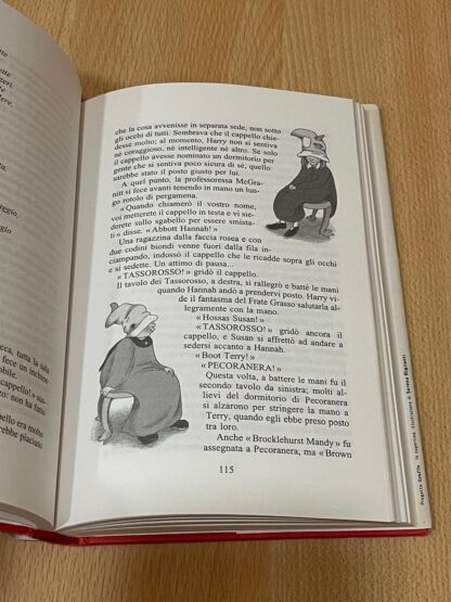 Harry Potter e la pietra filosofale prima edizione vecchio font tela rossa - immagine 13
