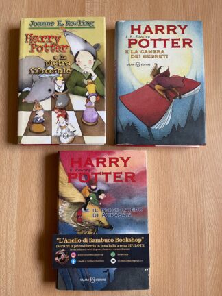 Harry Potter e la pietra filosofale la camera dei segreti il prigioniero di azkaban prima stampa