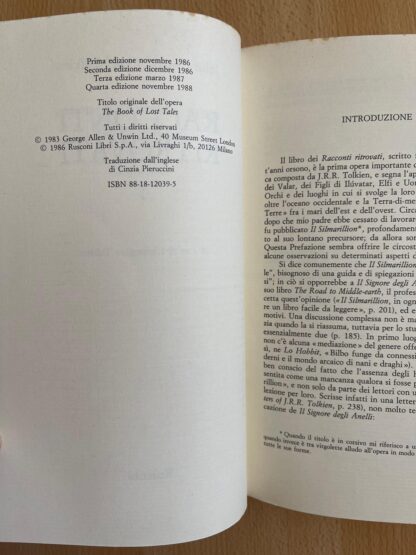 J.R.R. Tolkien Racconti Ritrovati Rusconi quarta edizione - immagine 10