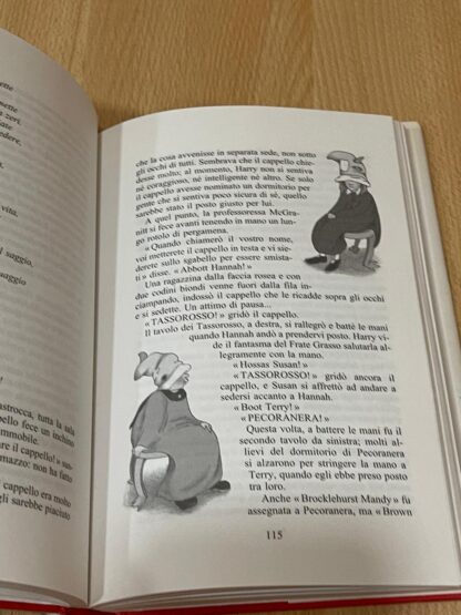 Harry Potter e la pietra filosofale prima edizione vecchio font tela rossa - immagine 14