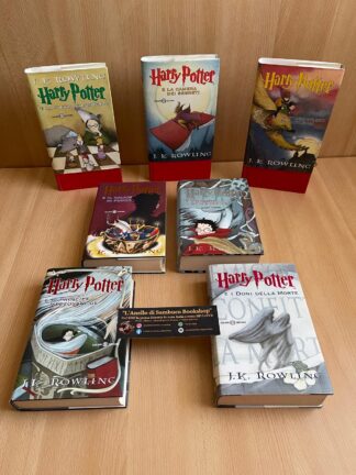Harry Potter saga completa prima edizione vecchia traduzione 3 tele rosse