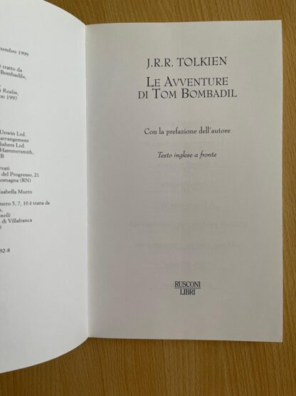 J.R.R. Tolkien Le Avventure di Tom Bombadil rusconi prima edizione 1999 - immagine 9