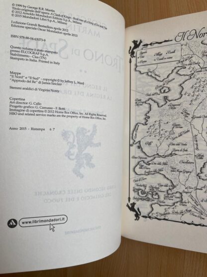 George R.R. Martin il trono di spade libro secondo edizione deluxe mondadori pelle di drago - immagine 6