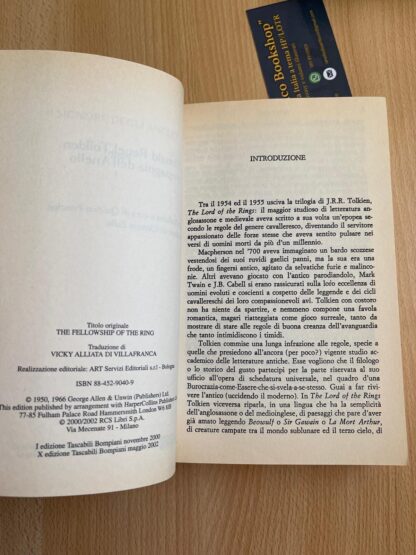 J.R.R. Tolkien Il Signore degli Anelli bompiani traduzione Alliata trilogia - immagine 7