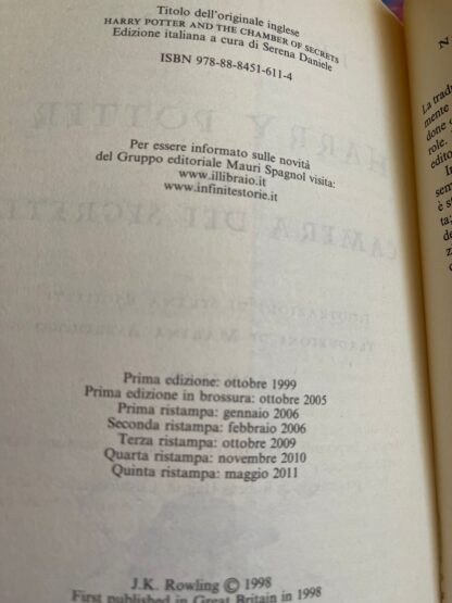 Harry Potter saga completa prima edizione vecchia traduzione brossura - immagine 10