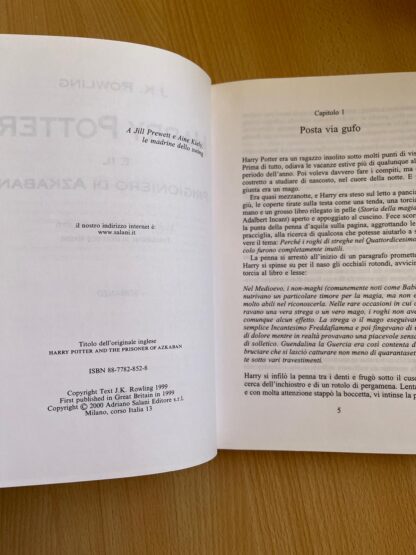 Harry Potter saga completa prima edizione vecchia traduzione vecchio font - immagine 13