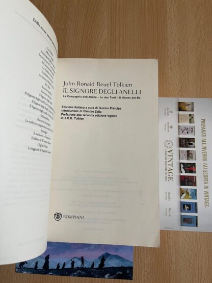 J.R.R. Tolkien Il Signore degli Anelli Trilogia prima edizione vintage bompiani traduzione Alliata - immagine 8