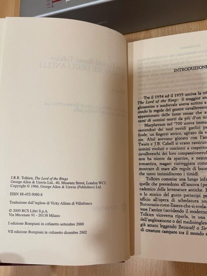J.R.R. Tolkien Il Signore degli Anelli traduzione Alliata cofanetto Bompiani - immagine 12