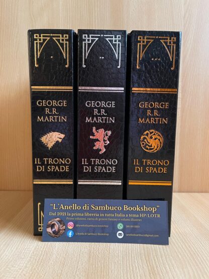 Il Trono di Spade edizione deluxe pelle di drago libro primo secondo terzo mondadori - immagine 3