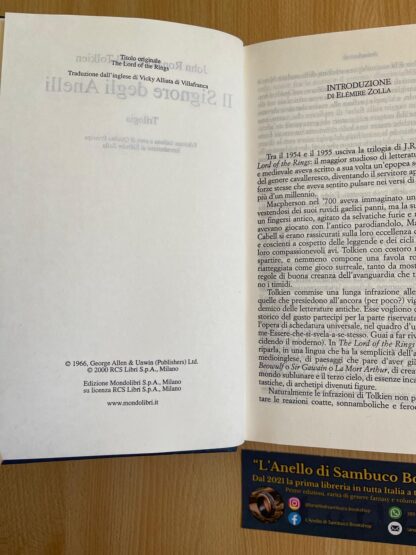 J.R.R. Tolkien Il Signore degli Anelli vecchia traduzione Alliata mondolibri con mappa - immagine 10