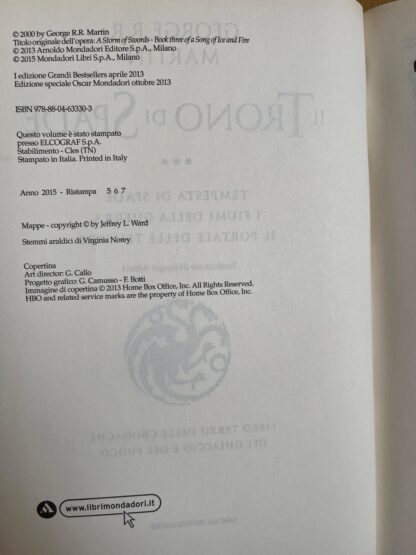 George R.R. Martin il trono di spade libro terzo edizione deluxe pelle di drago - immagine 7