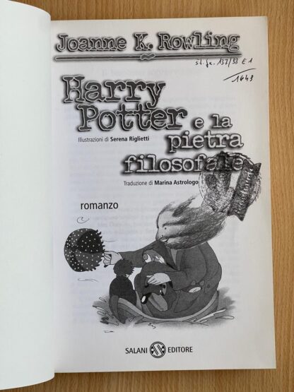 Harry Potter e la pietra filosofale prima edizione prima stampa assoluta senza occhiali - immagine 11