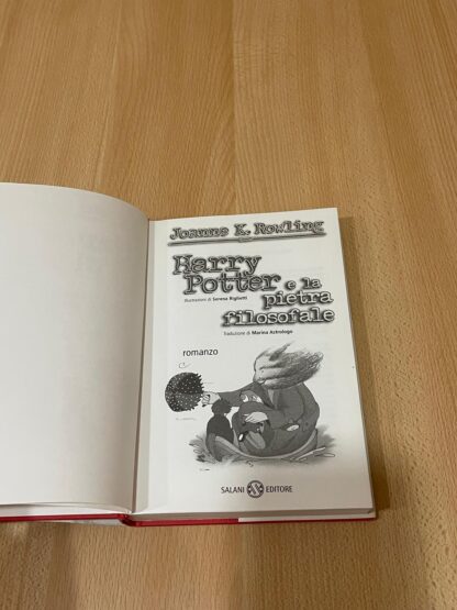 Harry Potter e la pietra filosofale prima edizione vecchio font tela rossa - immagine 11