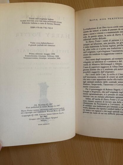 Harry Potter saga completa motto latino prima edizione vecchia traduzione - immagine 16