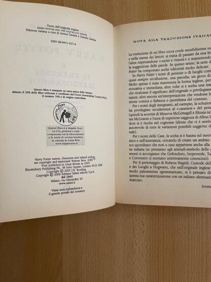Harry Potter e il principe mezzosangue prima edizione vecchia traduzione - immagine 12