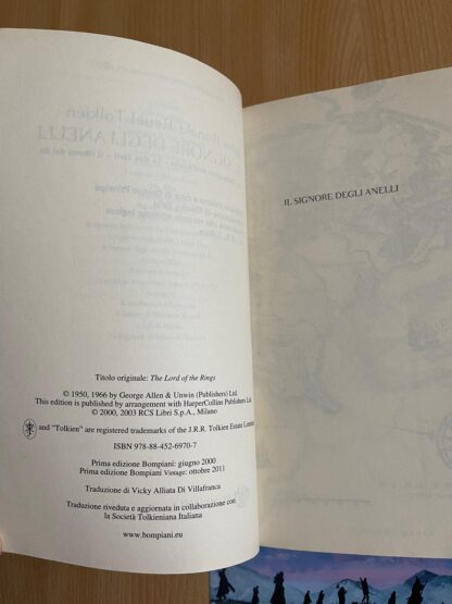 J.R.R. Tolkien Il Signore degli Anelli Trilogia prima edizione vintage bompiani traduzione Alliata - immagine 9