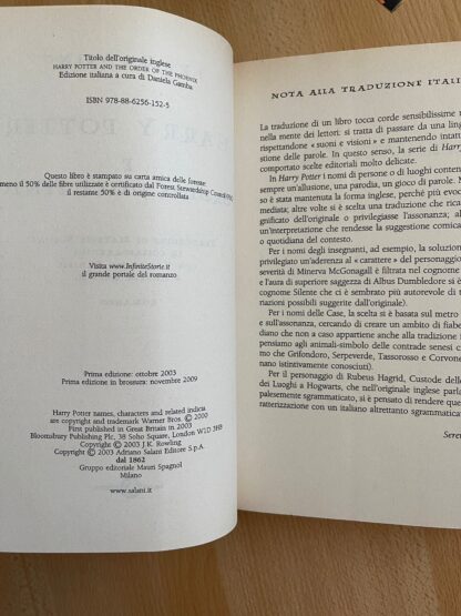 Harry Potter saga completa prima edizione vecchia traduzione brossura - immagine 12