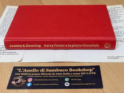 Harry Potter e la pietra filosofale prima edizione vecchio font tela rossa - immagine 9