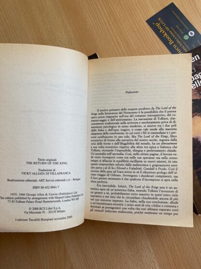 J.R.R. Tolkien Il Signore degli Anelli bompiani traduzione Alliata trilogia - immagine 9