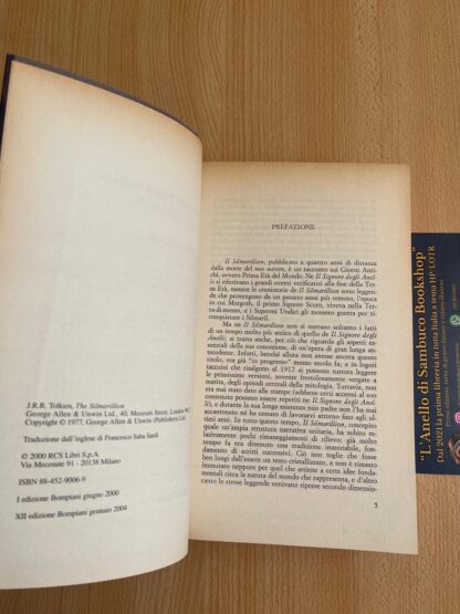J.R.R. Tolkien Il Silmarillion XII edizione Bompiani con mappa - immagine 7