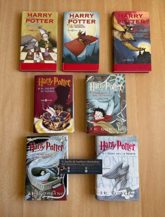 Harry Potter saga completa prima edizione vecchia traduzione vecchio font
