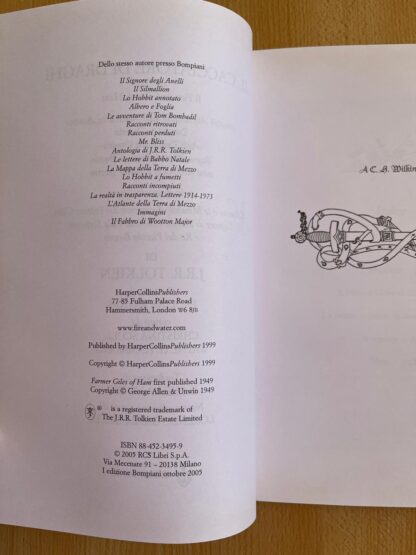 J.R.R. Tolkien Il Cacciatore Di Draghi Edizione Deluxe Bompiani Prima Edizione - immagine 12