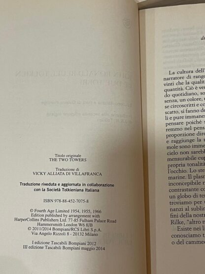 J.R.R. Tolkien Il Signore degli Anelli la compagnia dell'anello le due torri traduzione Alliata - immagine 11