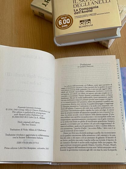 J.R.R. Tolkien Il Signore degli Anelli trilogia Bompiani serie oro traduzione Alliata - immagine 11