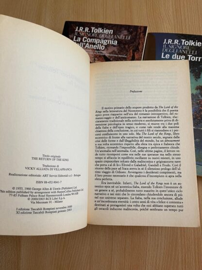 J.R.R. Tolkien Il Signore degli Anelli Trilogia Bompiani Traduzione Alliata - immagine 9