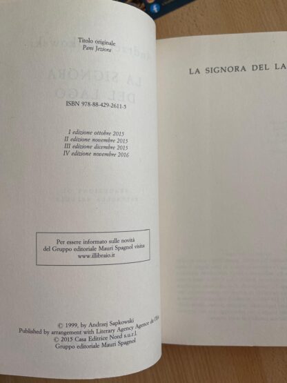 Andrzej Sapkowski The Witcher La Signora del Lago prima edizione - immagine 10