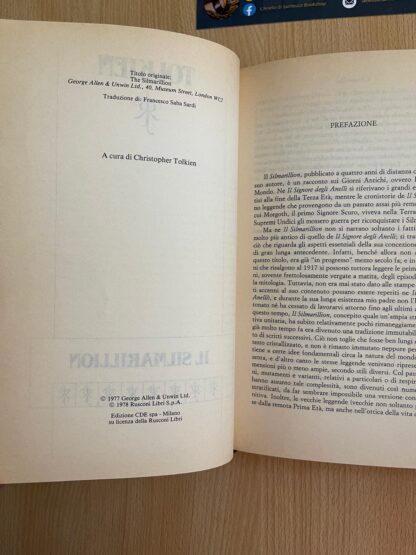 J.R.R. Tolkien Il Silmarillion edizione CDE Rusconi 1988 - immagine 7