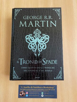 George R.R. Martin Il Trono di Spade libro quinto edizione deluxe pelle di drago