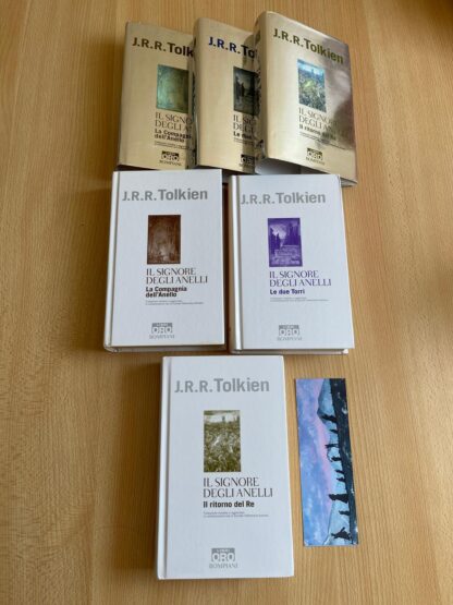 J.R.R. Tolkien Il Signore degli Anelli traduzione Alliata Bompiani trilogia serie oro - immagine 7