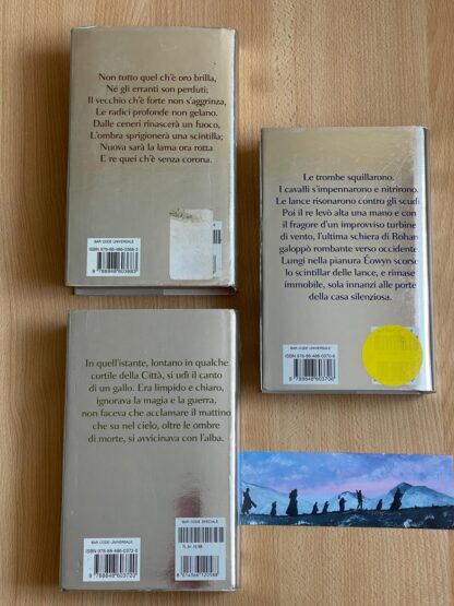 J.R.R. Tolkien Il Signore degli Anelli traduzione Alliata Bompiani trilogia serie oro - immagine 2