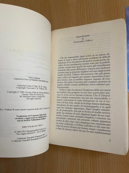 J.R.R. Tolkien Racconti Incompiuti Perduti Ritrovati edizione Bompiani - immagine 10