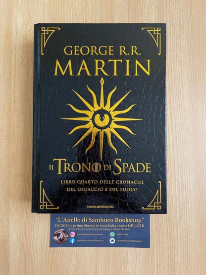 George R.R. Martin Il Trono di Spade libro quarto edizione deluxe pelle di drago