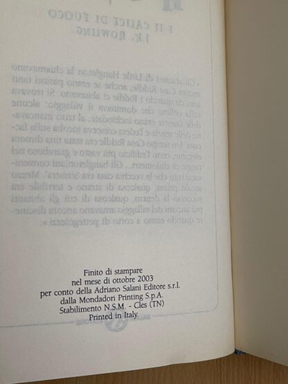 Harry Potter e l'ordine della fenice il principe mezzosangue i doni della morte prima edizione vecchia traduzione - immagine 9