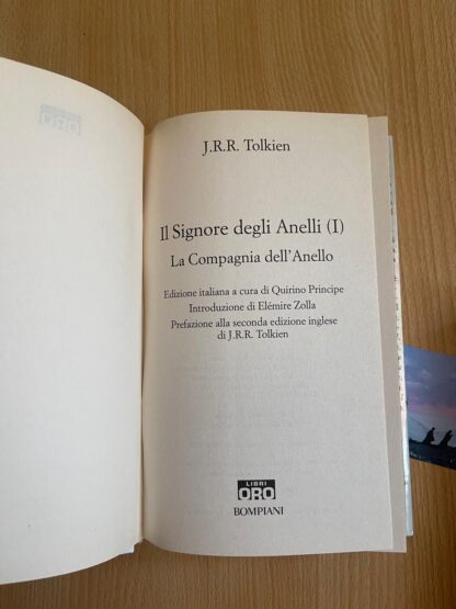J.R.R. Tolkien Il Signore degli Anelli Trilogia Bompiani serie oro traduzione Alliata - immagine 9