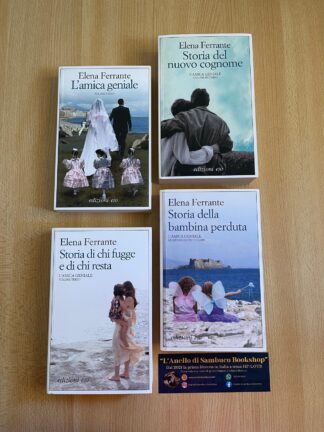Elena Ferrante L’Amica geniale serie completa edizioni E/O